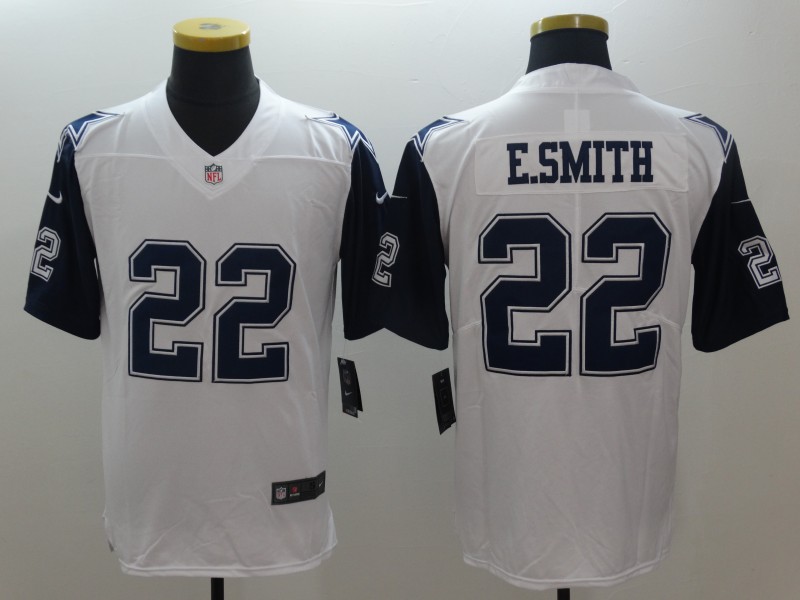 Men's Dallas Cowboys Emmitt Smith #22 White Jersey